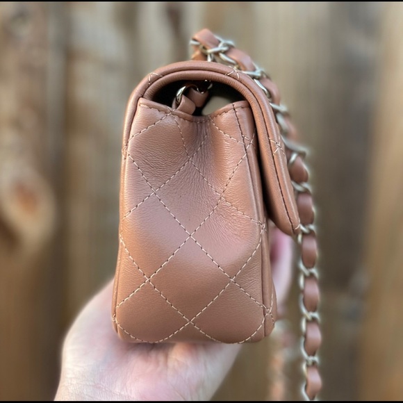 SOLD Chanel 22S Caramel Brown Mini Flap Bag LGHW AUTHENTIC [BRAND NEW WITH TAGS] - Picture 4 of 9